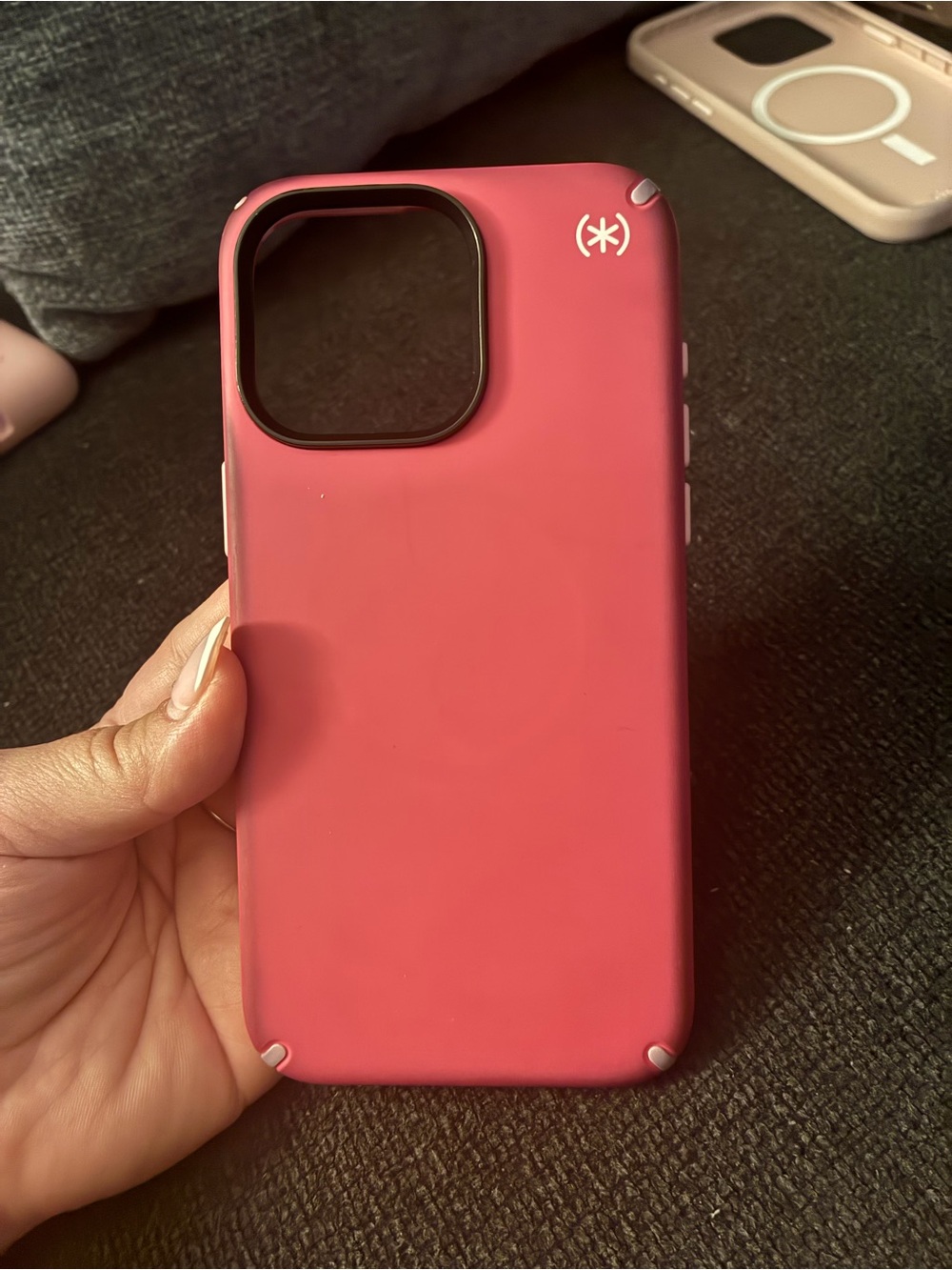 speck Hot Pink Rugged Phone Case with Raised Camera Lip